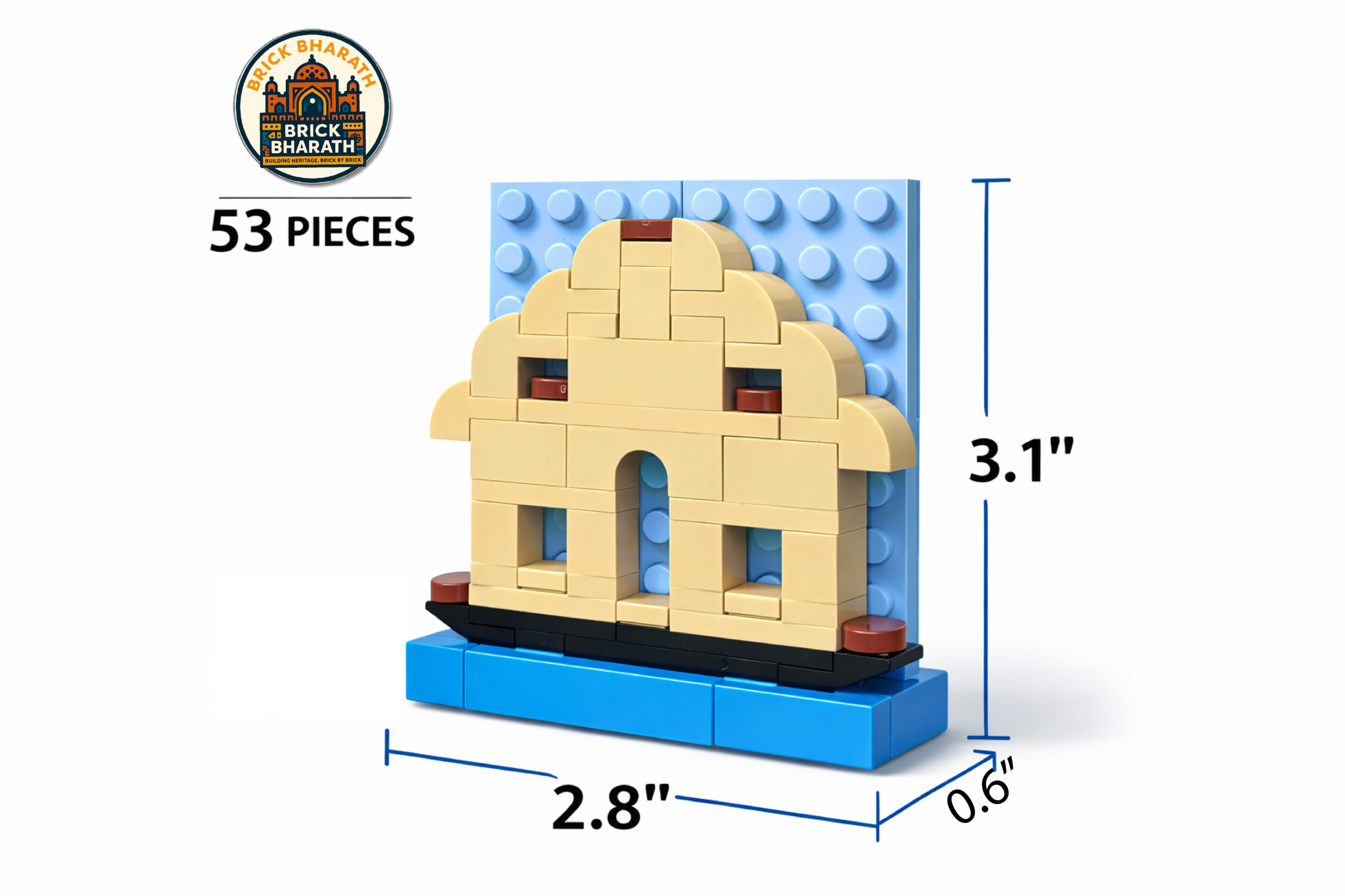 Kerala Houseboat – Brick Fridge Magnet - Image 3