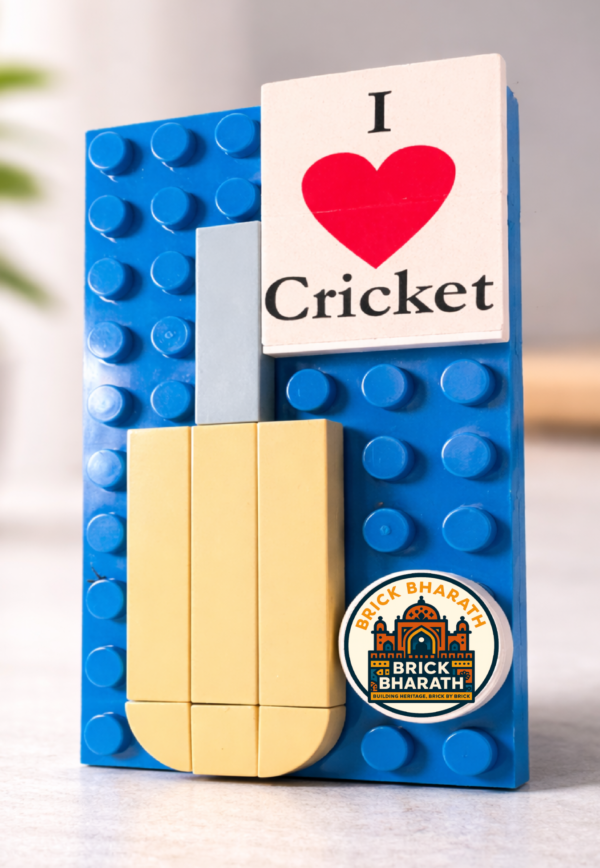 Love for Cricket – Brick Fridge Magnet