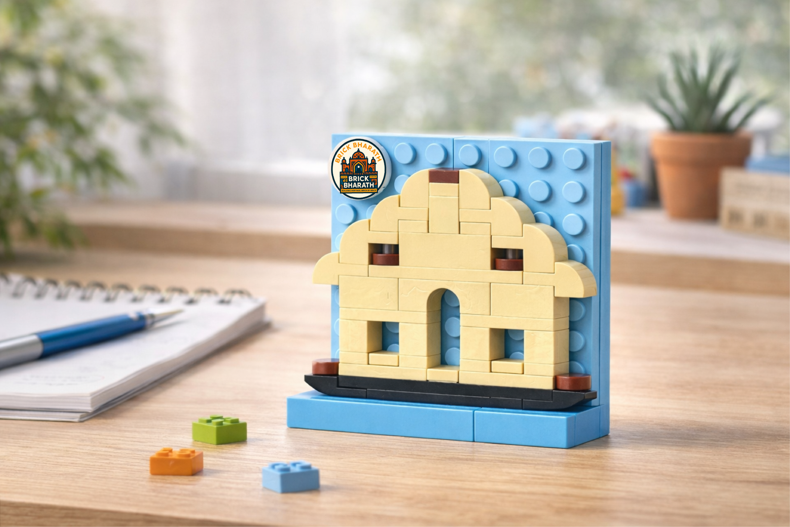 Kerala Houseboat – Brick Fridge Magnet - Image 4