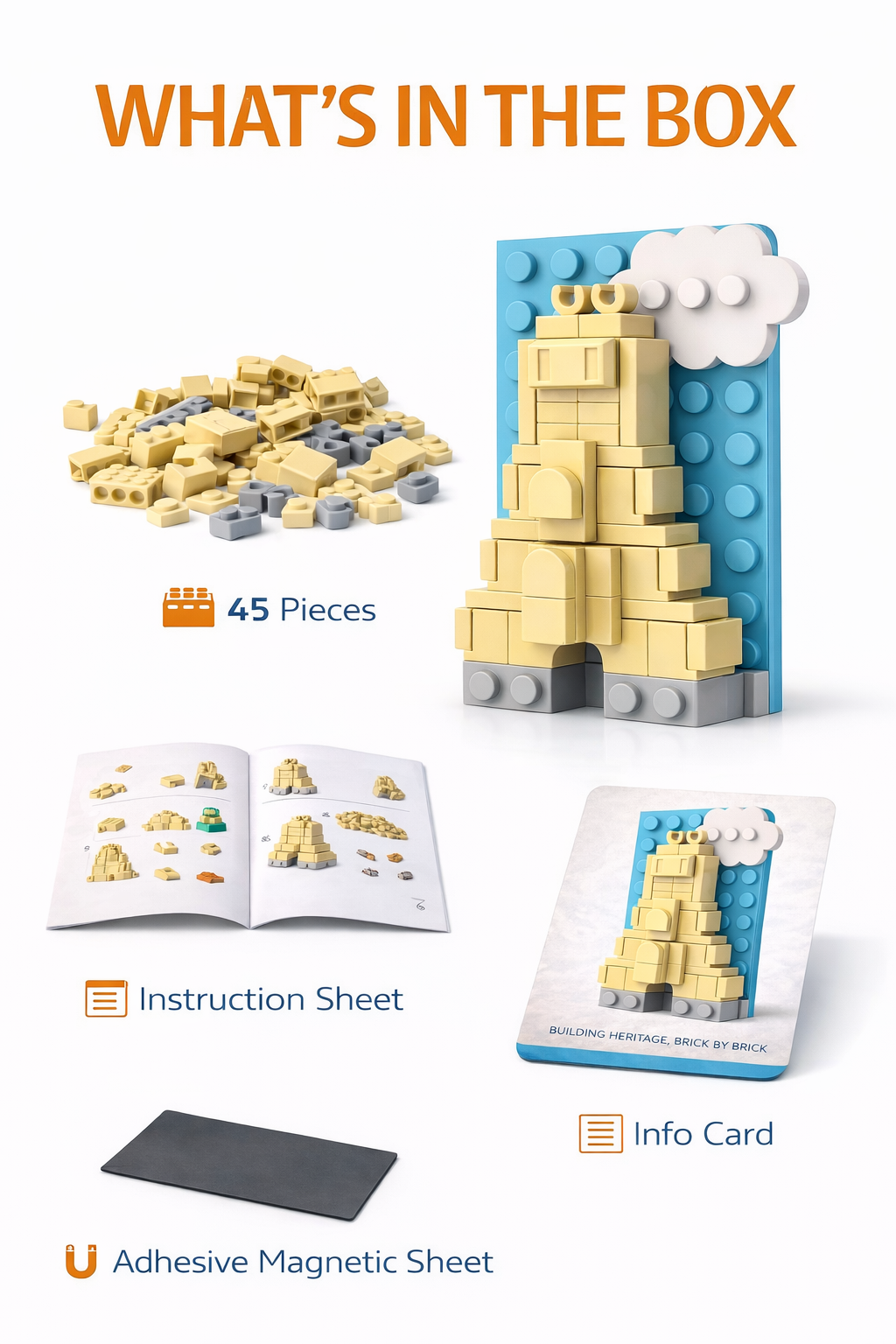 Temple Gopuram – Brick Fridge Magnet - Image 4